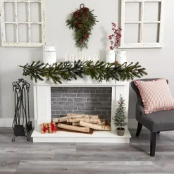 5ft. Pine & Pinecone Garland -Northlight Sale Store D292865S 13