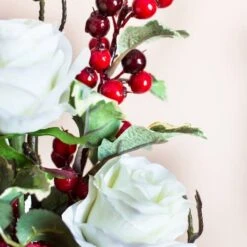 19.5" Merry Christmas Rose & Hydrangea Arrangement -Northlight Sale Store D292871S 16