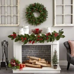 6.5" Red Holly Berry Candelabrum -Northlight Sale Store D292875S 15