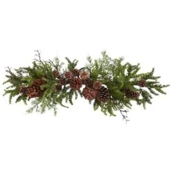 30" Green Pine & Pinecone Swag -Northlight Sale Store D292897S 11 1