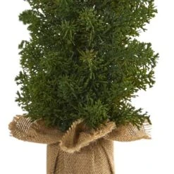 3 Pack 15" Unlit Mini Cypress & Pine Artificial Christmas Trees With Burlap Base 11 3 Pack 15" Unlit Mini Cypress & Pine Artificial Christmas Trees With Burlap Base -Northlight Sale Store D292907S 5