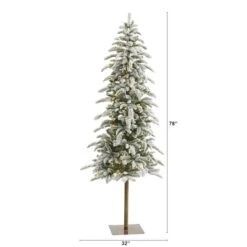 6.5ft. Pre-Lit Washington Alpine Artificial Christmas Tree, White Warm LED Lights 13 6.5ft. Pre-Lit Washington Alpine Artificial Christmas Tree, White Warm LED Lights -Northlight Sale Store D292915S 2