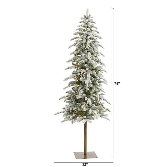 6.5ft. Pre-Lit Washington Alpine Artificial Christmas Tree, White Warm LED Lights 3 6.5ft. Pre-Lit Washington Alpine Artificial Christmas Tree, White Warm LED Lights - Image 3
