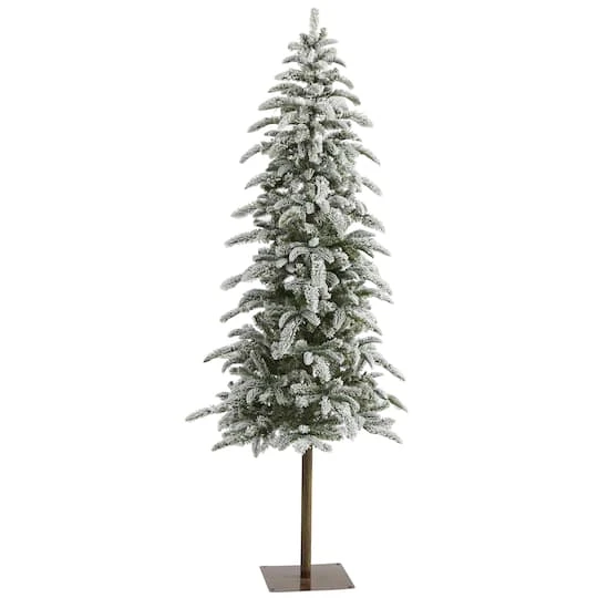 6.5ft. Pre-Lit Washington Alpine Artificial Christmas Tree, White Warm LED Lights 4 6.5ft. Pre-Lit Washington Alpine Artificial Christmas Tree, White Warm LED Lights - Image 4