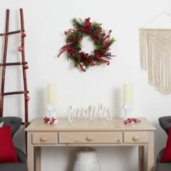 24" Red Berry Wreath 9 24" Red Berry Wreath -Northlight Sale Store D292933S 14