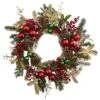 24" Ornament, Pine & Pinecone Wreath