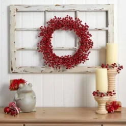 22" Red Berry Wreath -Northlight Sale Store D293305S 12