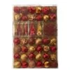 52ct. 6" Red & Gold Shatterproof Ornament Set