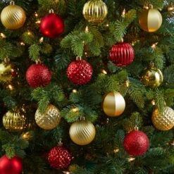 101ct. 2" Red & Gold Shatterproof Ball Ornaments -Northlight Sale Store D322174S 4