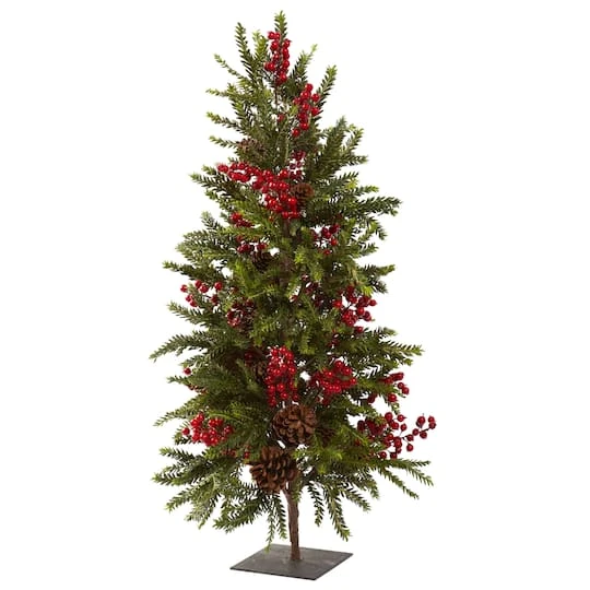3ft. Unlit Pine & Berry Artificial Christmas Tree 2 3ft. Unlit Pine & Berry Artificial Christmas Tree - Image 2