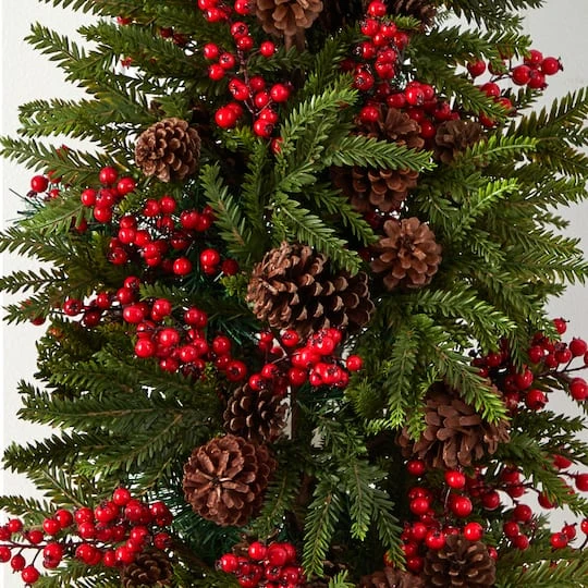 3ft. Unlit Pine & Berry Artificial Christmas Tree 4 3ft. Unlit Pine & Berry Artificial Christmas Tree - Image 4