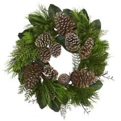 2.3ft. Pinecone & Pine Wreath