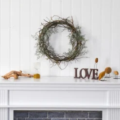 17" Frosted Twig Wreath -Northlight Sale Store D322823S 3