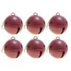 Haute Decor 6ct. 3.5" Red Jingle Bell Ornaments