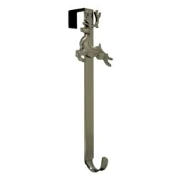 Haute Decor Antique Brass Reindeer Adjustable Wreath Hanger