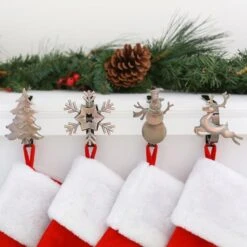 Original MantleClip® Oil-Rubbed Bronze Assorted Holiday Icons Stocking Holders, 4ct. -Northlight Sale Store D349378S 2
