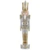 Haute Decor 37" Gold & Silver Christmas Nutcracker