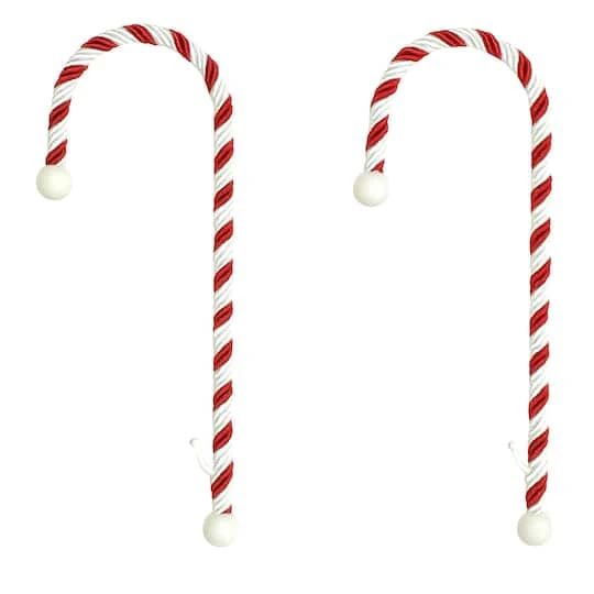 Haute Decor Classic Candy Cane Stocking Holders, 2ct. 2 Haute Decor Classic Candy Cane Stocking Holders, 2ct. - Image 2