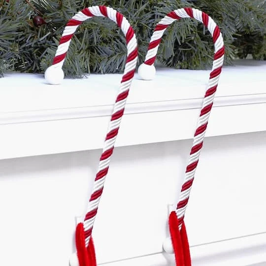 Haute Decor Classic Candy Cane Stocking Holders, 2ct. 3 Haute Decor Classic Candy Cane Stocking Holders, 2ct. - Image 3