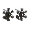 Haute Decor Matte Black Original MantleClips With Snowflake Icon, 2ct.