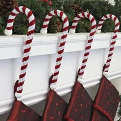 Haute Decor Candy Cane Stocking Holder, 4ct. -Northlight Sale Store D349419S 2