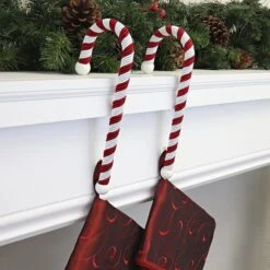 Haute Decor Large Candy Cane Stocking Holders, 2ct. -Northlight Sale Store D349422S 2