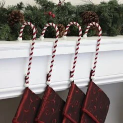 Haute Decor Classic Candy Cane Stocking Holders, 4ct. -Northlight Sale Store D349423S 2