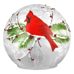 Haute Decor 6" Lighted Cardinal Christmas Globe -Northlight Sale Store D349425S 1 1