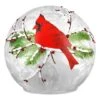 Haute Decor 6" Lighted Cardinal Christmas Globe