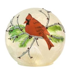 Haute Decor 6" Lighted Cardinal Christmas Globe -Northlight Sale Store D349425S 2