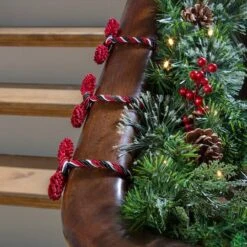 Haute Decor 16" Black, Red & White Decorative Twist Ties, 6ct. -Northlight Sale Store D349489S 2