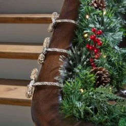 Haute Decor 16" Gold, Silver & White Decorative Twist Ties, 6ct. -Northlight Sale Store D349490S 2