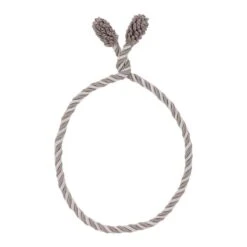 Haute Decor 20" Taupe & White Decorative Twist Ties, 6ct.