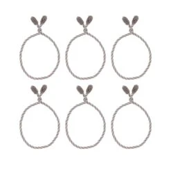 Haute Decor 20" Taupe & White Decorative Twist Ties, 6ct. -Northlight Sale Store D349503S 2