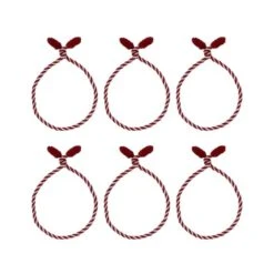 Haute Decor 20" Red & White Decorative Twist Ties, 6ct. -Northlight Sale Store D349504S 2
