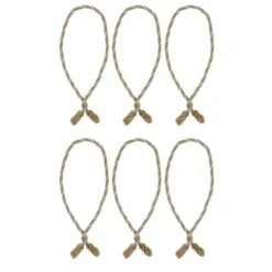 Haute Decor 20" Gold, Silver & White Decorative Twist Ties, 6ct. -Northlight Sale Store D349505S 2