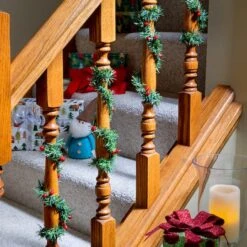 Haute Decor GarlandTies 18" Noble Pine Ties With Berries, 20ct. -Northlight Sale Store D349529S 2