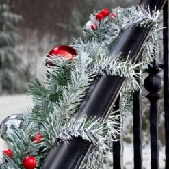 Haute Decor GarlandTies 18" Frosted Noble Pine Ties, 20ct. -Northlight Sale Store D349530S 2