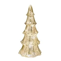 Gold Lighted Faux Mercury Glass Tabletop Tree 4 Gold Lighted Faux Mercury Glass Tabletop Tree -Northlight Sale Store D349540S 1 1