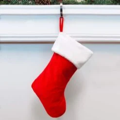 Haute Decor HangRight™ Christmas Red & White Stocking -Northlight Sale Store D349544S 2