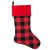 Haute Decor HangRight™ Red & Black Buffalo Check Christmas Stocking