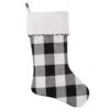 Haute Decor HangRight™ 20" Black & White Buffalo Check Stocking, 4ct.