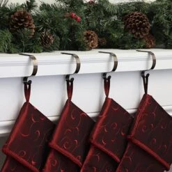 Haute Decor Pewter MantleClip Jr., 4ct. 5 Haute Decor Pewter MantleClip Jr., 4ct. -Northlight Sale Store D349562S 2