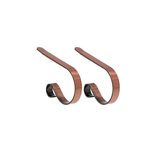 Original MantleClip® Brushed Copper Stocking Holders, 2ct. 1 Original MantleClip® Brushed Copper Stocking Holders, 2ct.