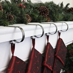 Original MantleClip® Antique Brass Stocking Holders, 4ct. 5 Original MantleClip® Antique Brass Stocking Holders, 4ct. -Northlight Sale Store D349601S 2