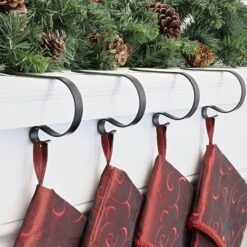 Original MantleClip® Matte Black Stocking Holders, 4ct. -Northlight Sale Store D349608S 2