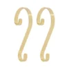 Haute Decor Stocking Scroll® Brass Stocking Holders, 2ct.