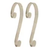 Haute Decor Stocking Scroll® Silver Stocking Holders, 2ct.