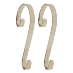 Haute Decor Stocking Scroll® Silver Stocking Holders, 2ct.
