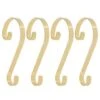 Haute Decor Stocking Scroll® Brass Stocking Holders, 4ct.